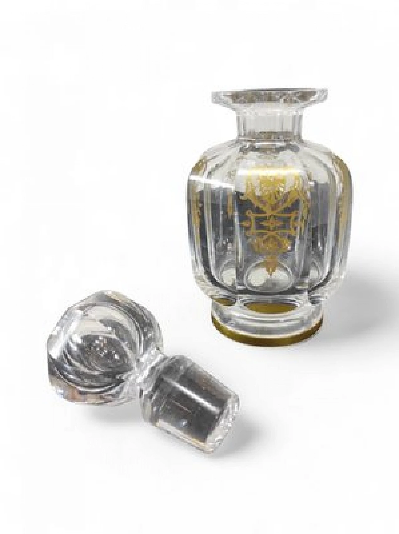 Empire style crystal bottle by Baccarat, 1960s 2