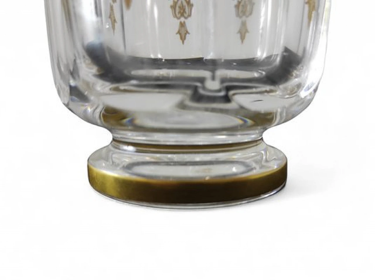 Empire style crystal bottle by Baccarat, 1960s 6