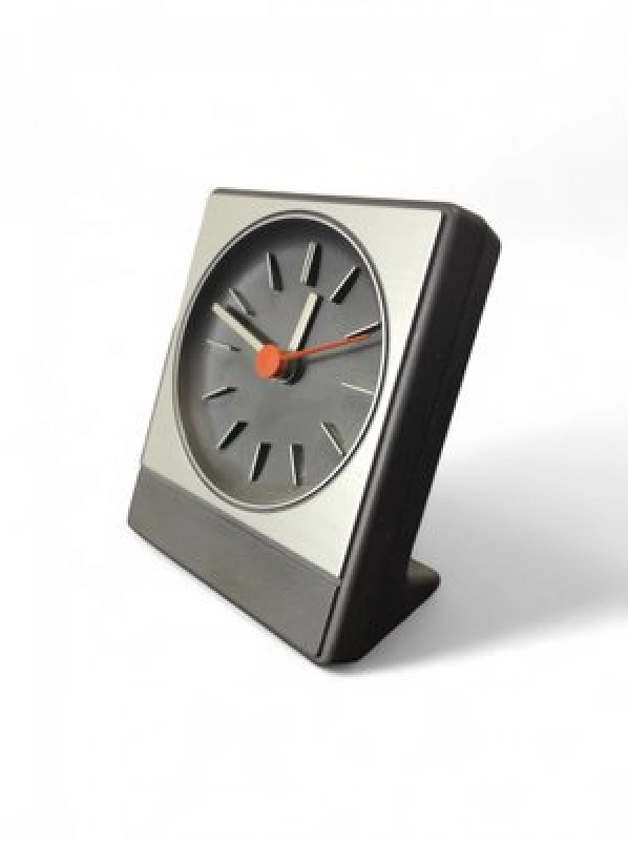 Quartz desk clock in grey abs by Aachen, 1970s 2