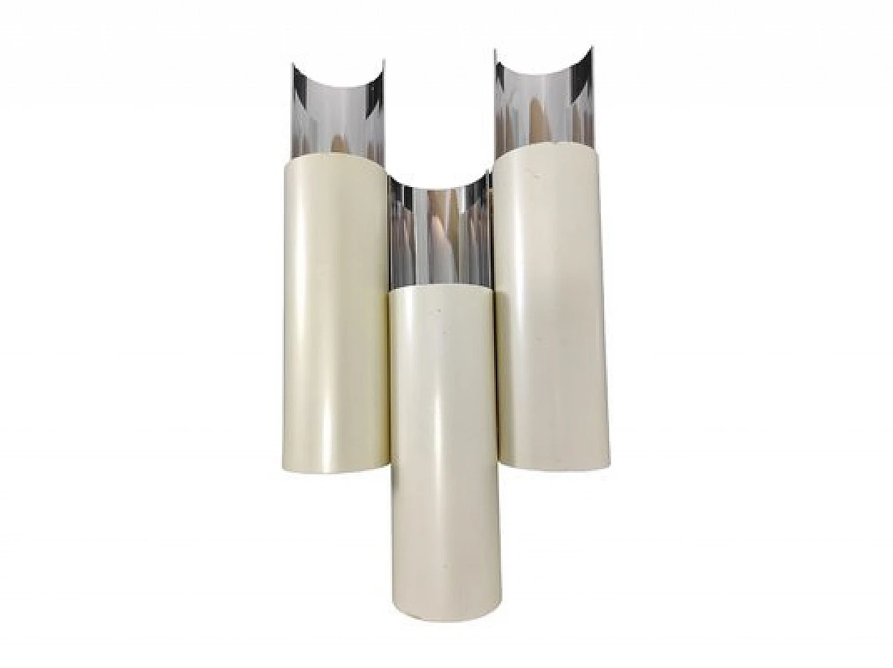 4 Wall lamps in laquered & chromed metal by Stilnovo, 1960s 1