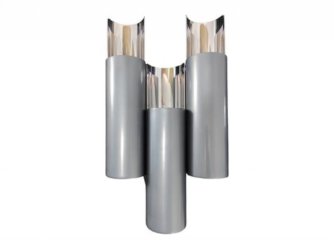 4 Wall lamps in laquered & chromed metal by Stilnovo, 1960s 7