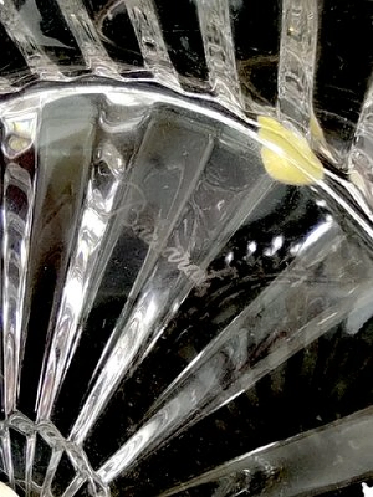 Crystal and metal centerpiece by Baccarat, 1990s 5