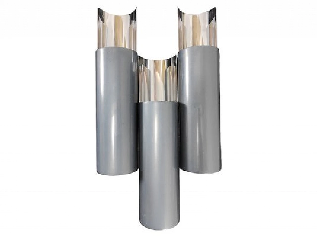 4 Wall lamps in laquered & chromed metal by Stilnovo, 1960s 8