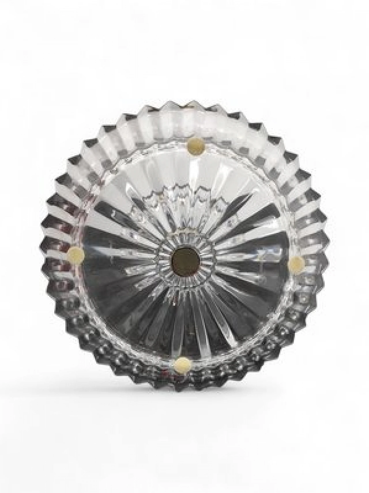Crystal and metal centerpiece by Baccarat, 1990s 7