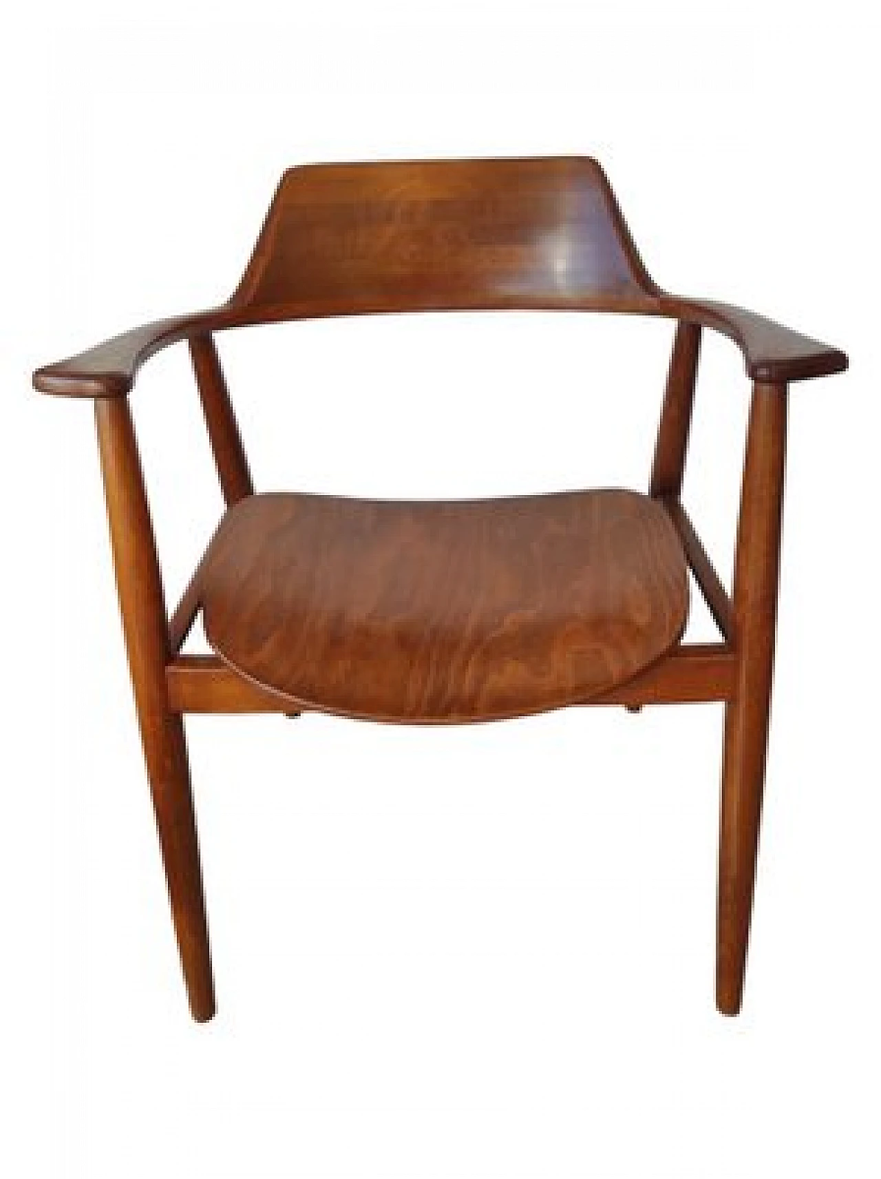 4 Chairs with armrests in teak by Wilkhahn, 1950s 5