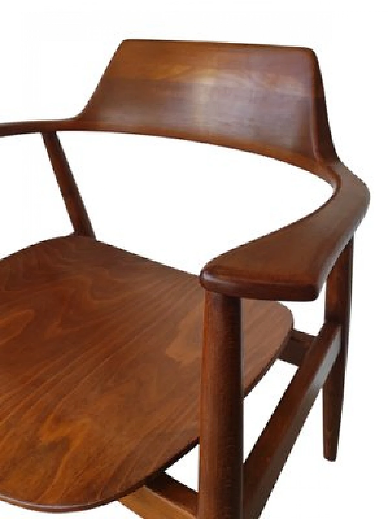 4 Chairs with armrests in teak by Wilkhahn, 1950s 7