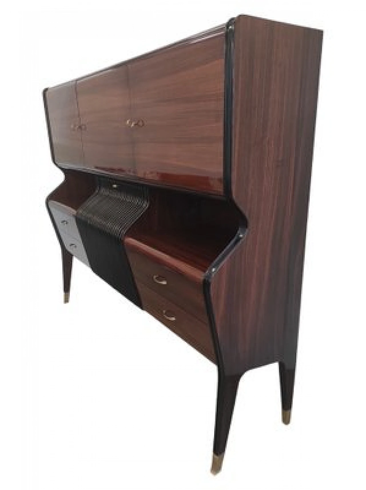 Sideboard with bar cabinet attributed to O Borsani for ABV, 1950s 3