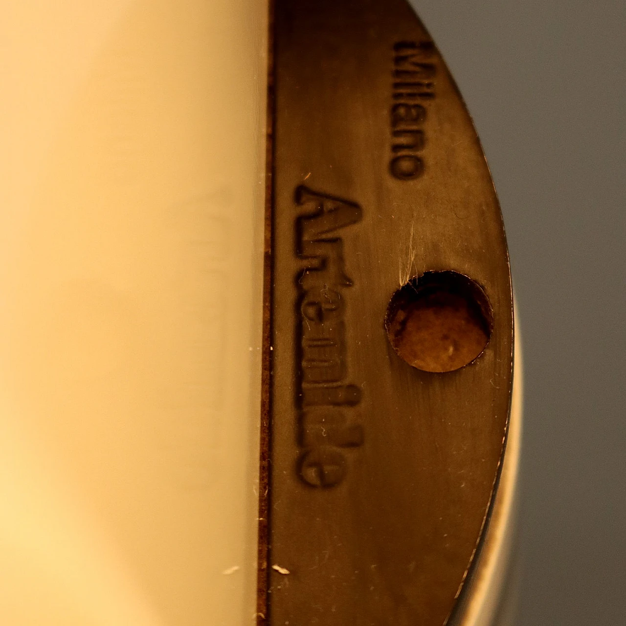 Lampada da tavolo Shogun in acciaio di M. Botta per Artemide, anni '80 7