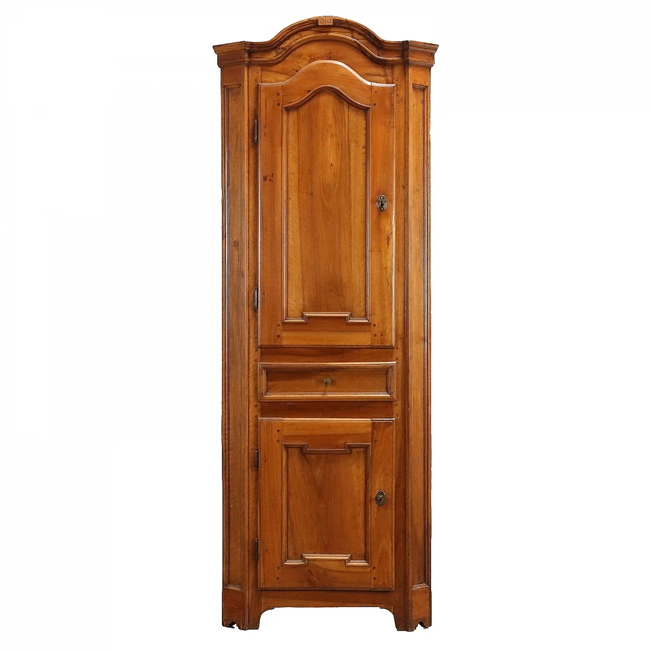 Neoclassical walnut corner cabinet, second half of the 18th century 1