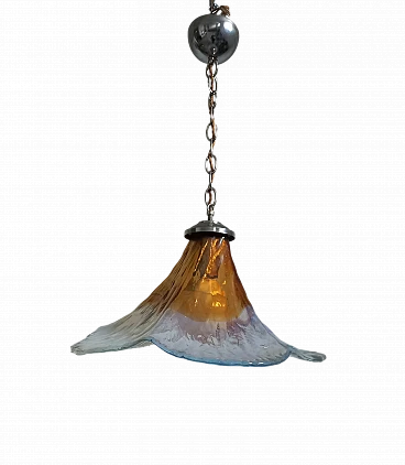 Two-tone Murano glass chandelier, 1970s