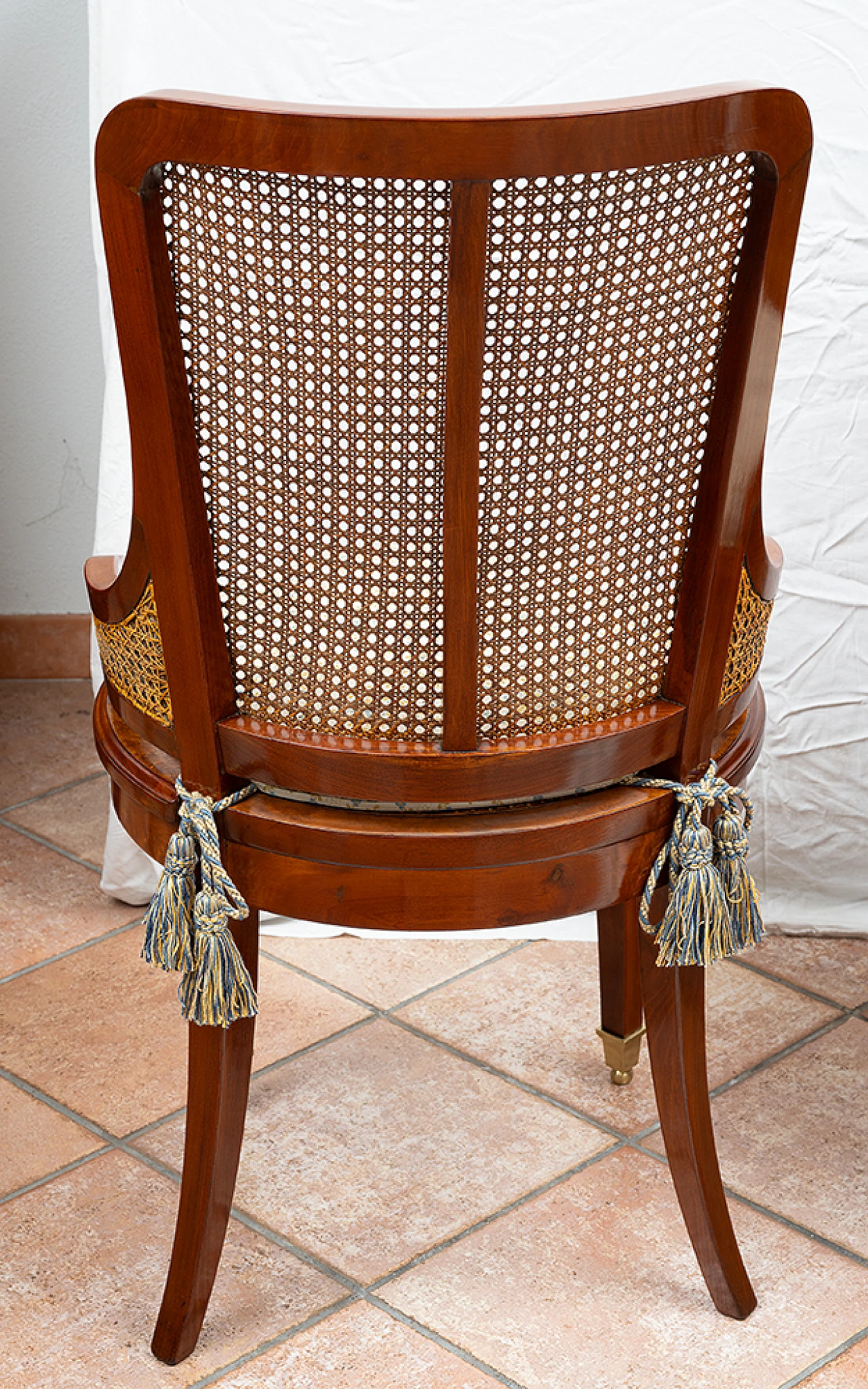 8 French Napoleon III chairs in wood and Vienna straw, 19th century 7