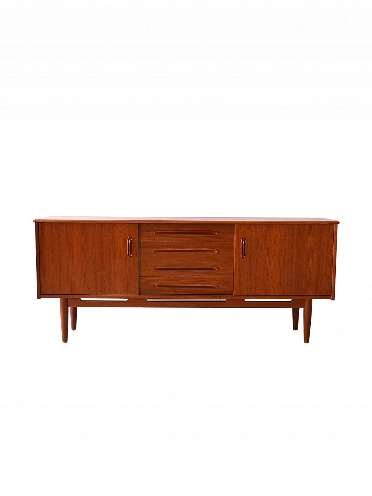 Credenza Cortina in teak di Nils Jonsson, anni '60 12