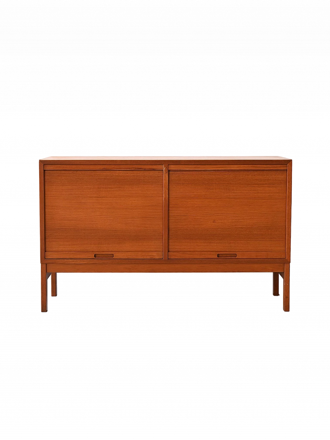 Credenza scandinavo in teak con ante a serranda, anni '60 12