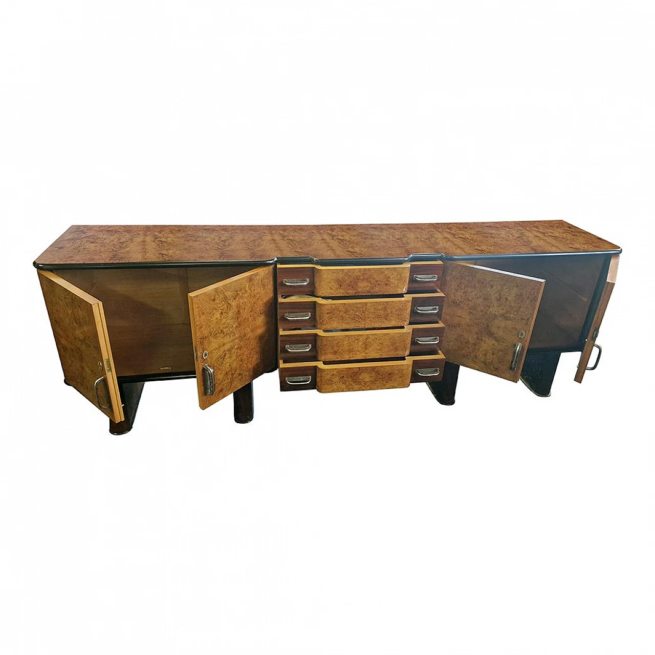 Art Deco walnut veneered and walnut-root sideboard, 1930s 7