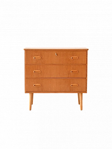 Swedish oak chest of drawers, 1960s