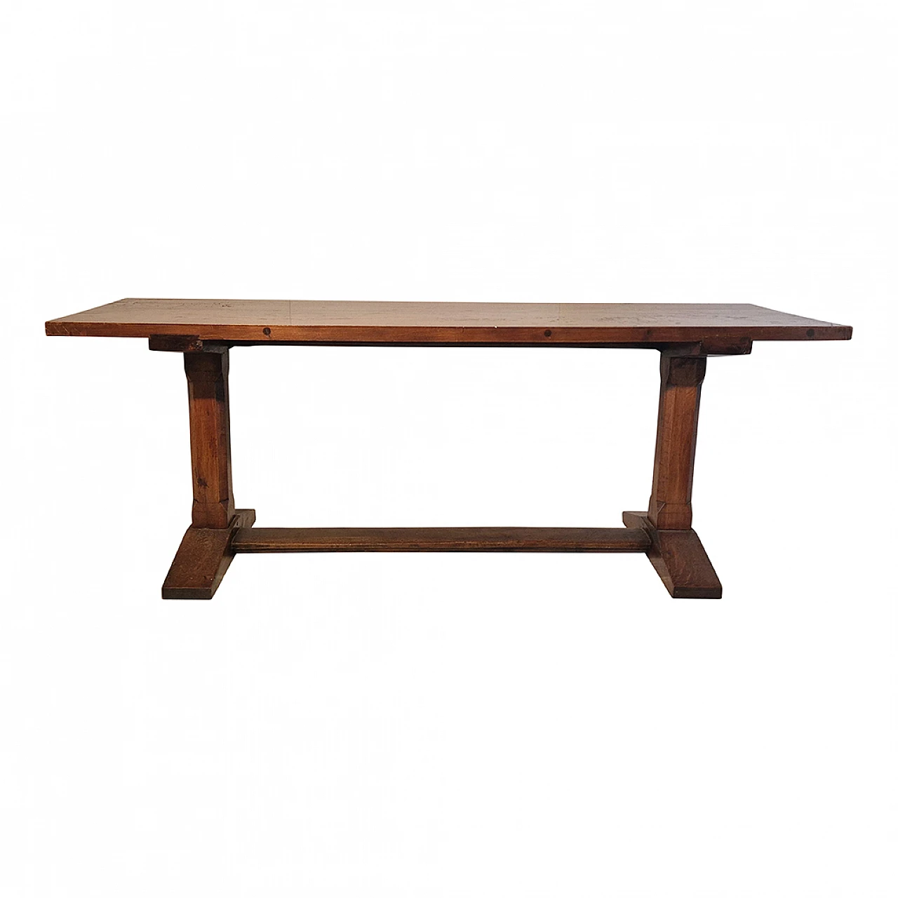 Solid walnut fratino table, 1970s 1