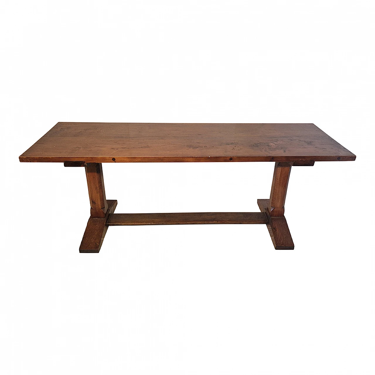 Solid walnut fratino table, 1970s 3