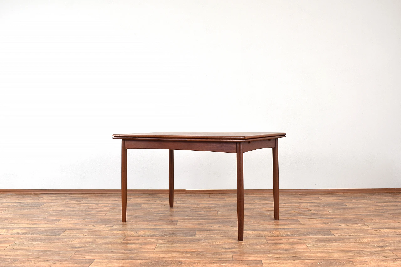 Danish teak extendable table, 1960s 3