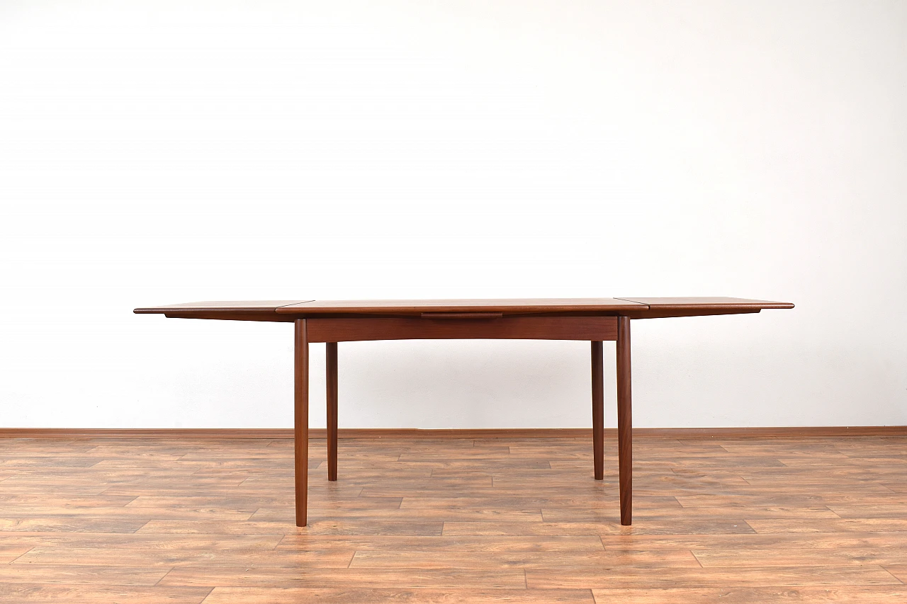 Danish teak extendable table, 1960s 4