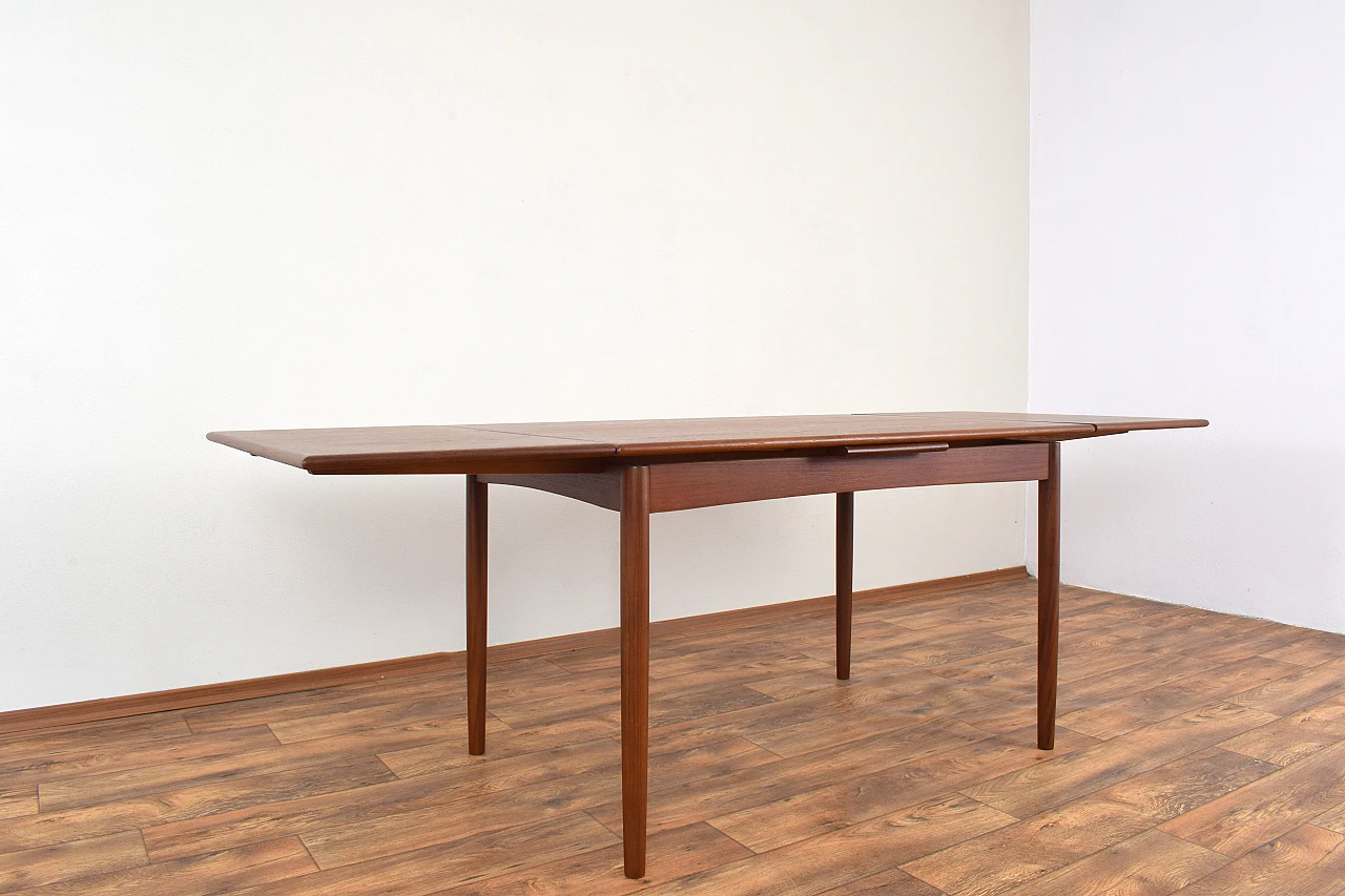 Danish teak extendable table, 1960s 7