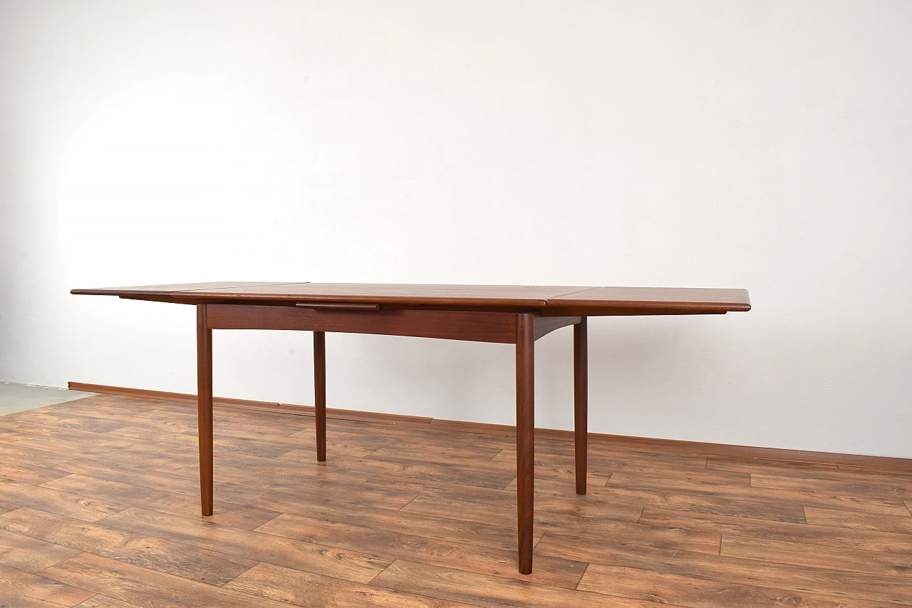 Danish teak extendable table, 1960s 8