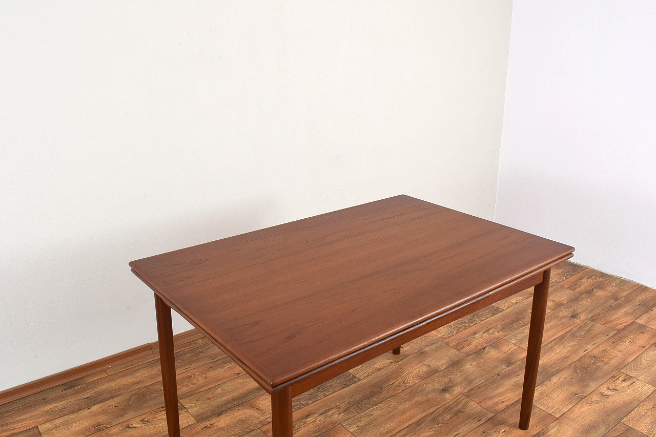 Danish teak extendable table, 1960s 11