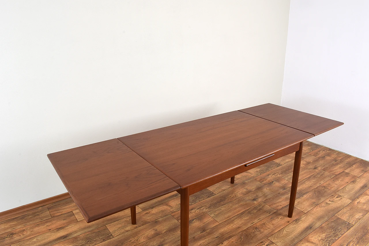 Danish teak extendable table, 1960s 13