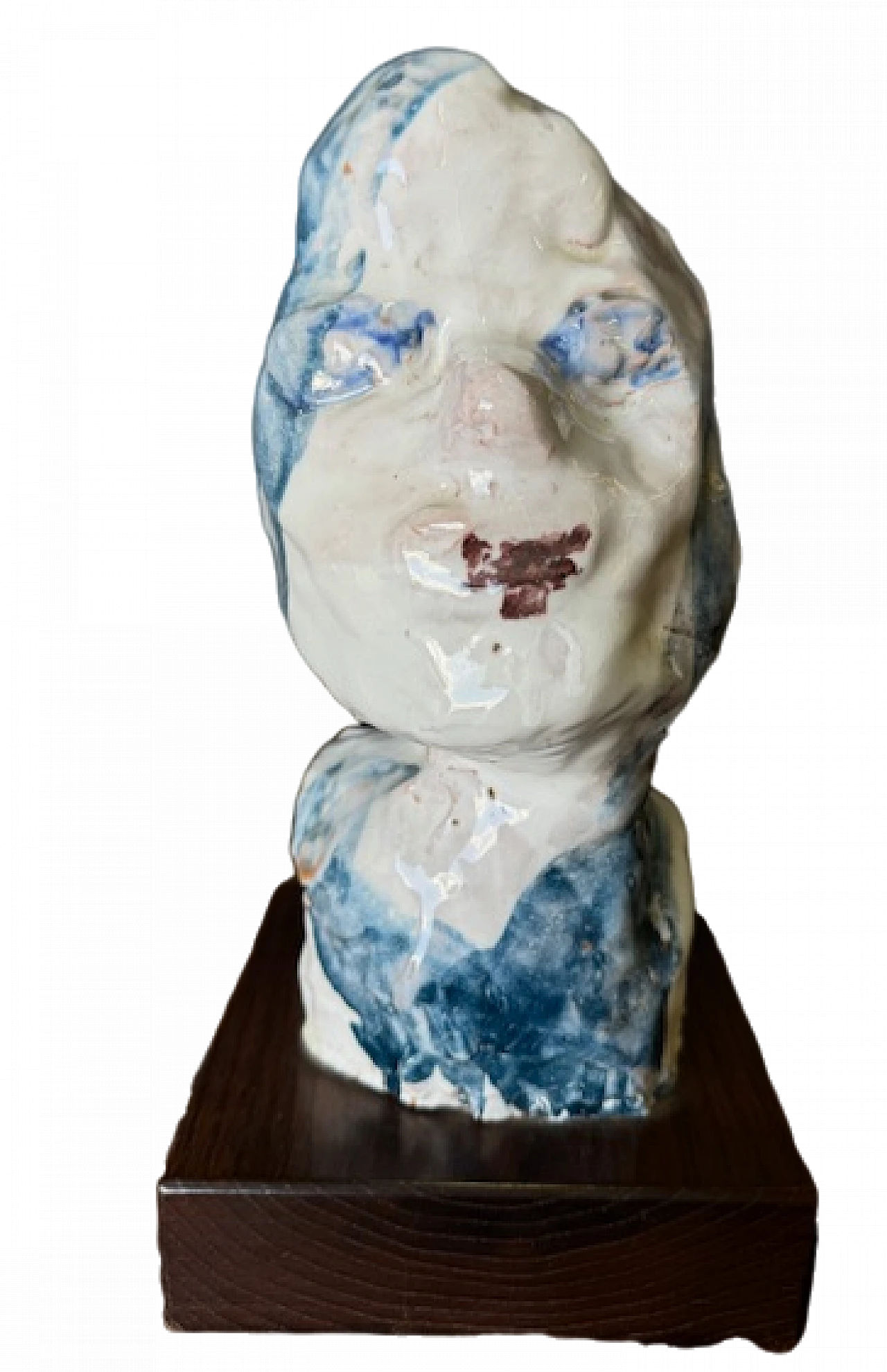 Ernesto Treccani, Head, ceramic sculpture, 1960s 13