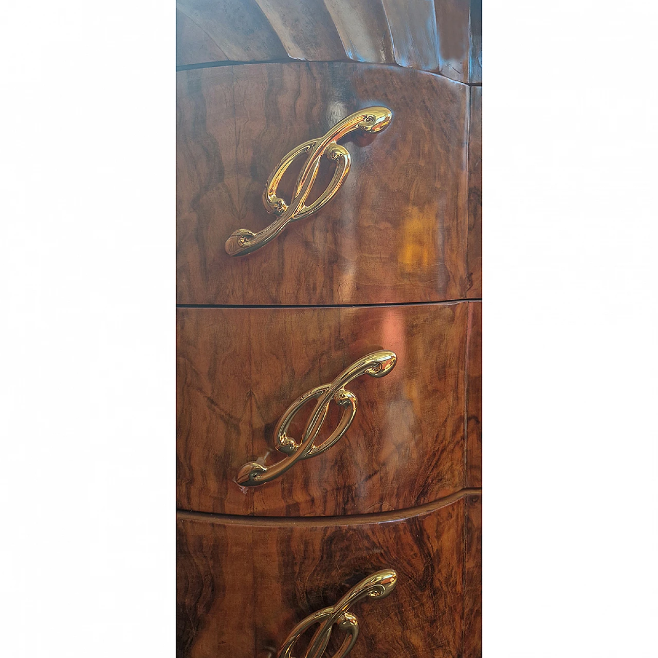 Art Deco dresser veneered in walnut briar, 1930s 5