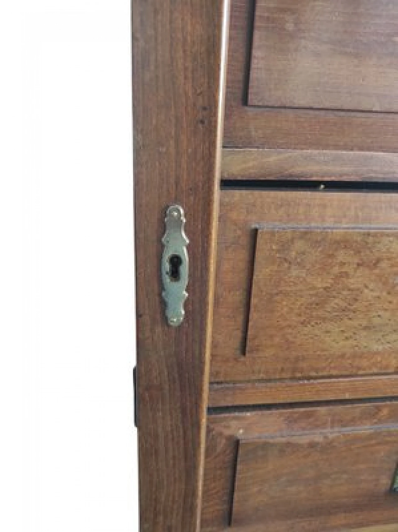 File cabinet in oak wood with brass handles, 1960s 10