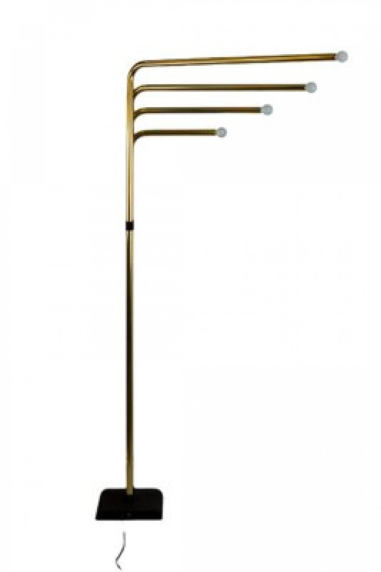 4-Light floor lamp in gilded metal by Goffredo Reggiani, 1950s 2