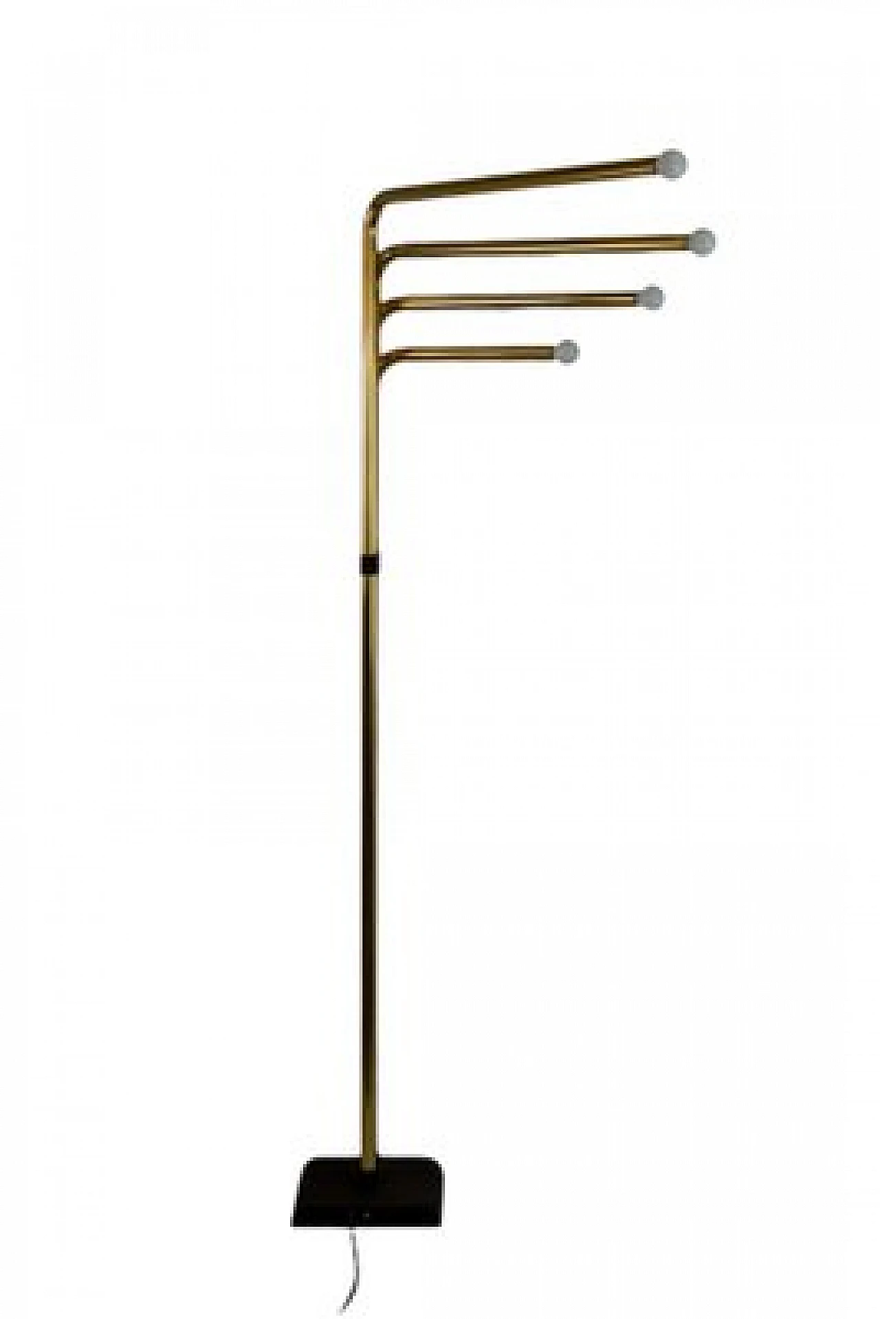 4-Light floor lamp in gilded metal by Goffredo Reggiani, 1950s 3