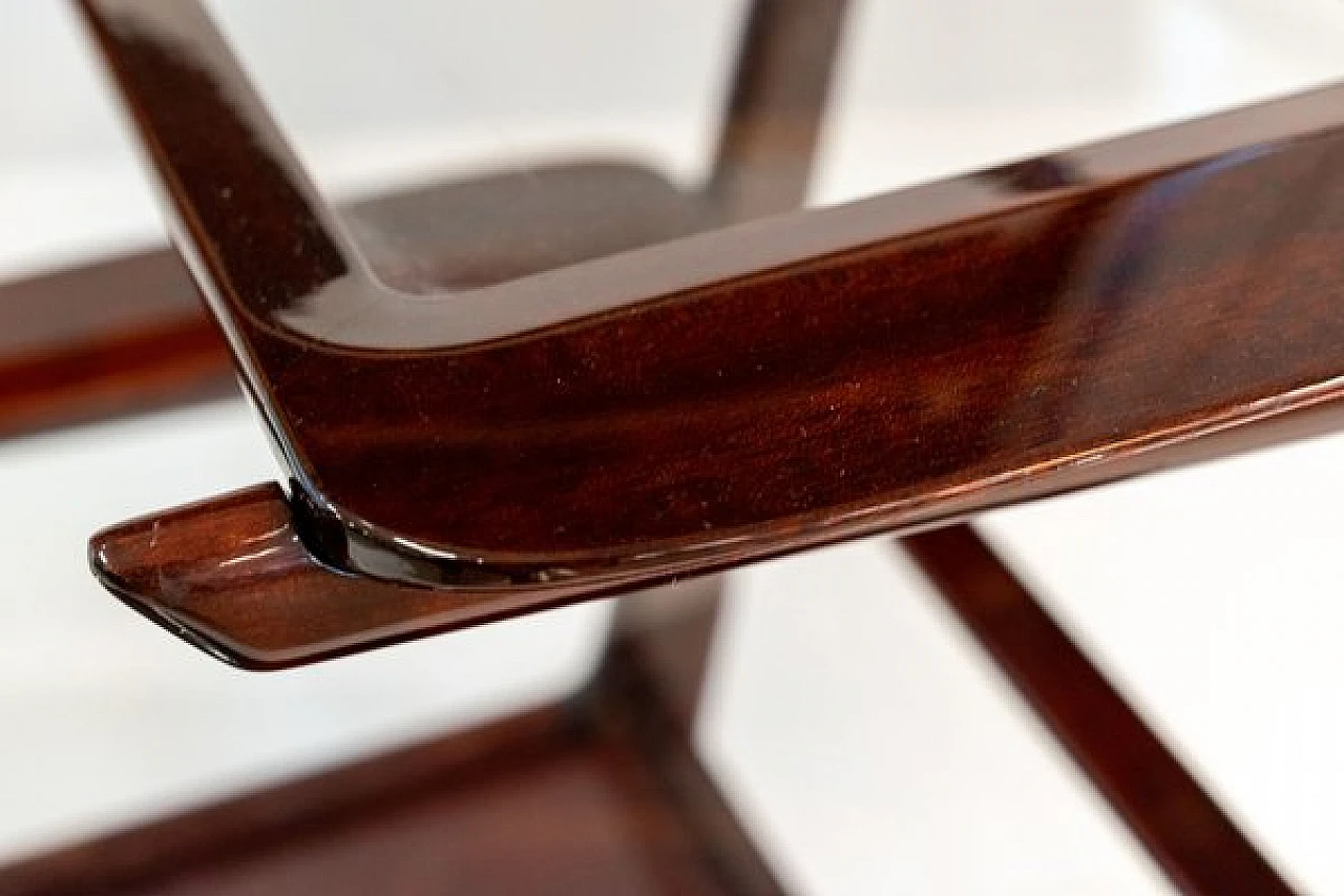 Mahogany & brass bar cart by I. Parisi for A. De Baggis, 1952 9