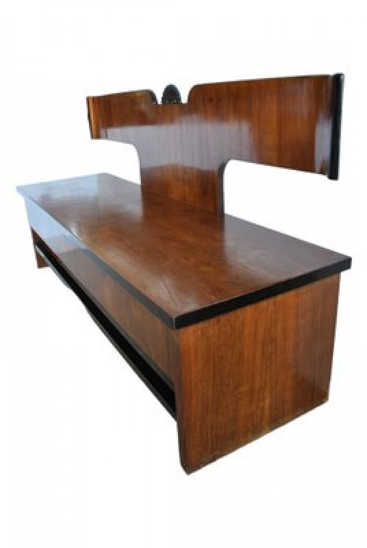 Wooden bench attributed to Melchiorre Bega, 1950s 5