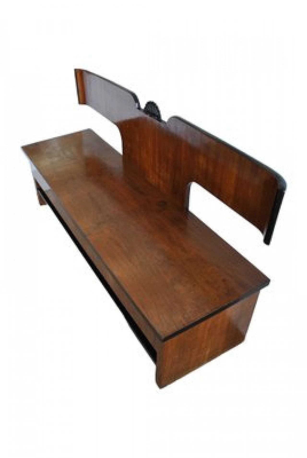 Wooden bench attributed to Melchiorre Bega, 1950s 6