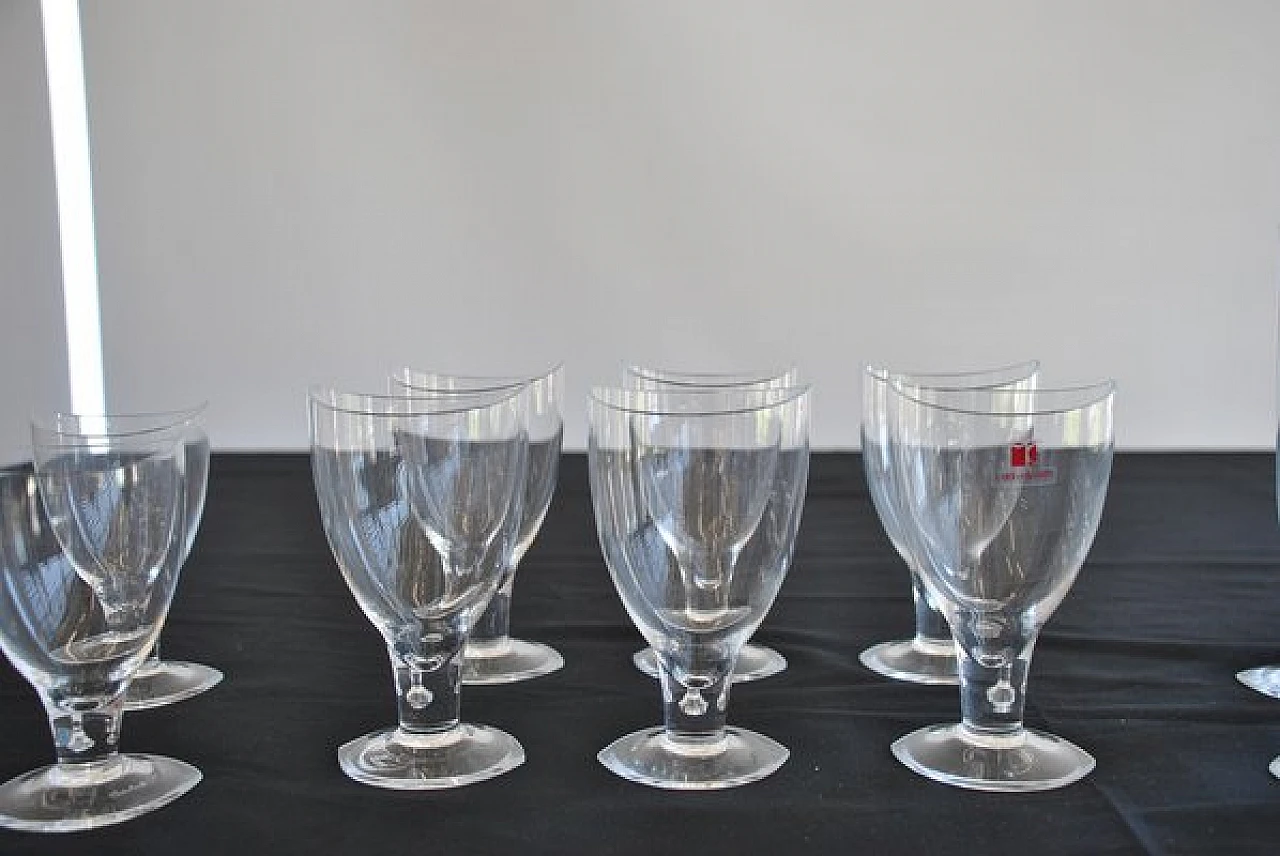 18 Glasses in Murano glass by Carlo Moretti, 1990s 3