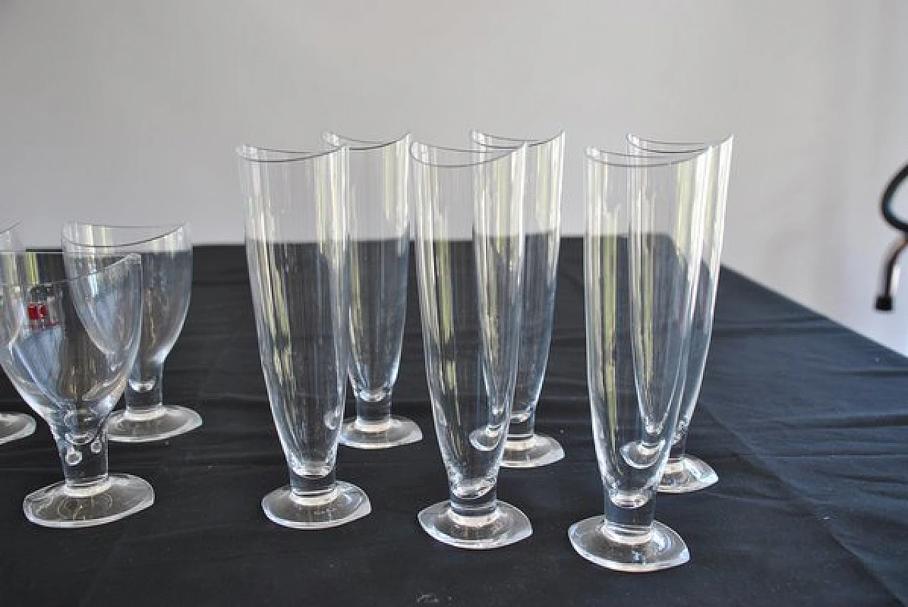 18 Glasses in Murano glass by Carlo Moretti, 1990s 4