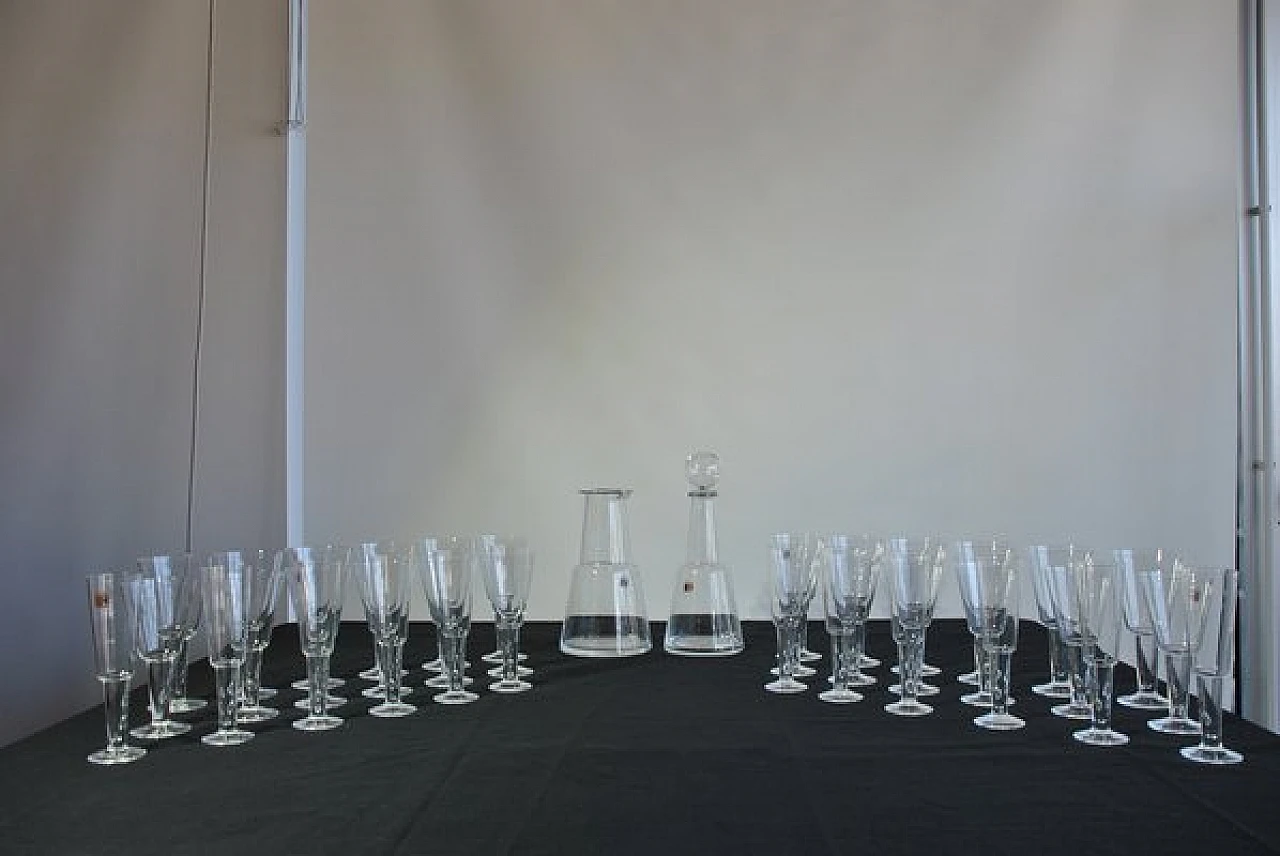 38 Glasses in Murano glass by Carlo Moretti, 1990s 1