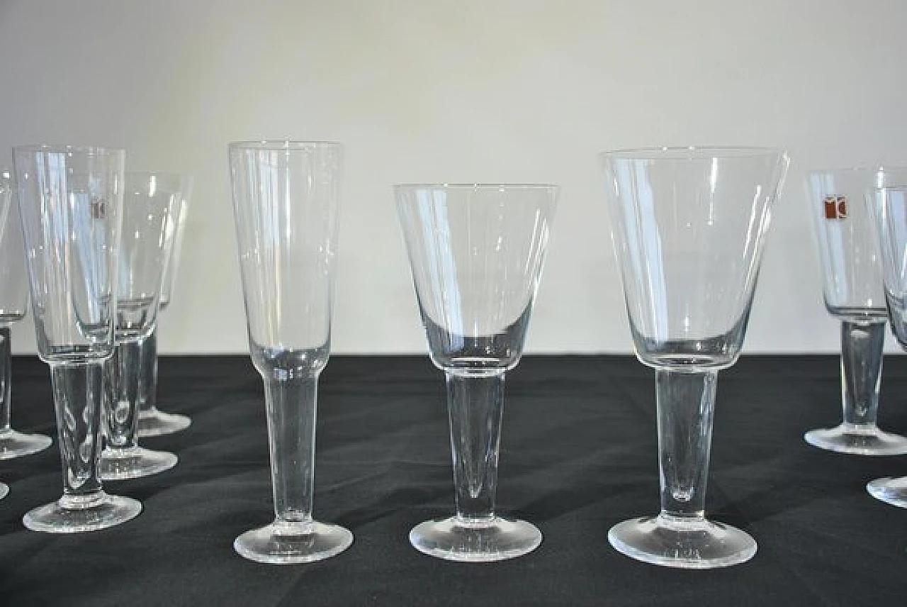 38 Glasses in Murano glass by Carlo Moretti, 1990s 2