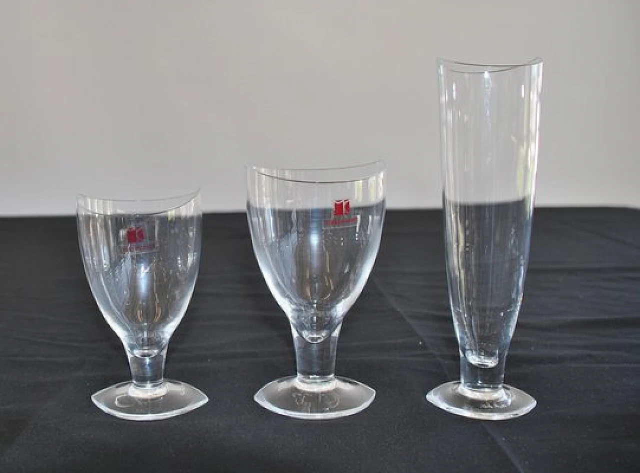 18 Glasses in Murano glass by Carlo Moretti, 1990s 8