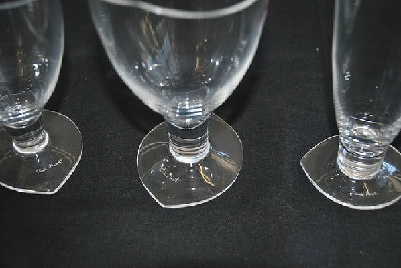 18 Glasses in Murano glass by Carlo Moretti, 1990s 9