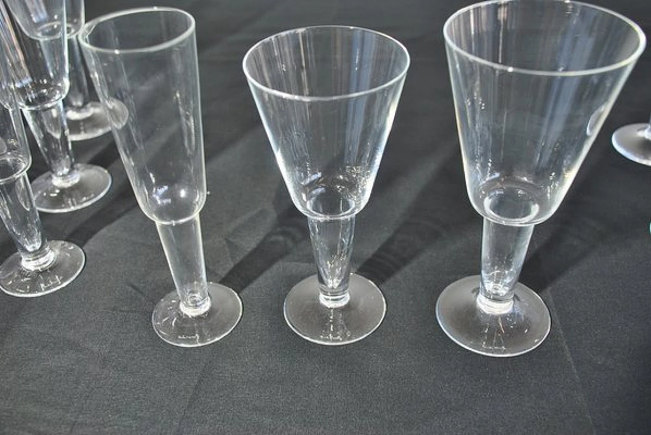 38 Glasses in Murano glass by Carlo Moretti, 1990s 13