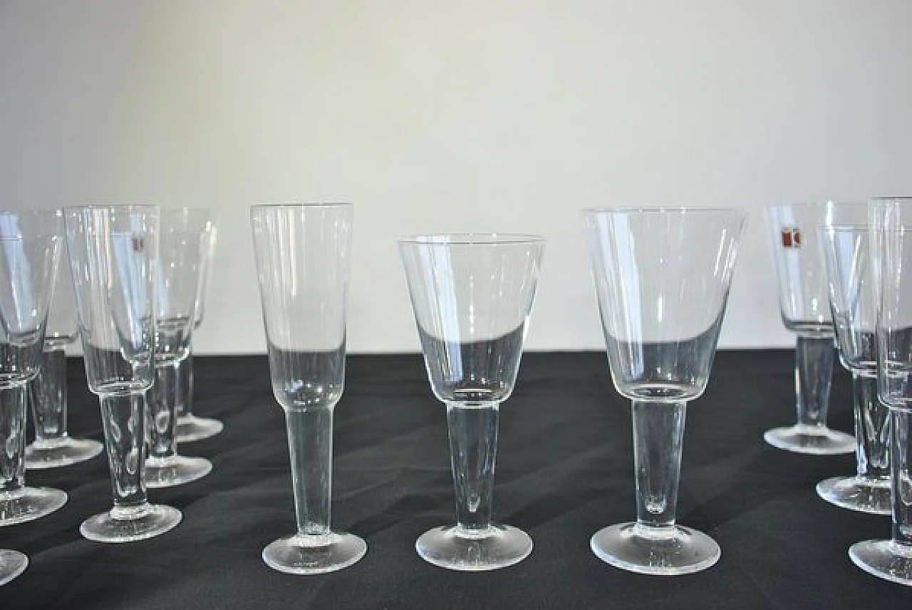 38 Glasses in Murano glass by Carlo Moretti, 1990s 14