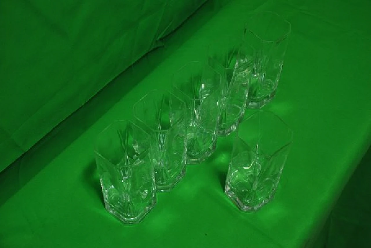 6 Crystal glasses by Cini Boeri for Arnolfo Di Cambio, 1970s 6