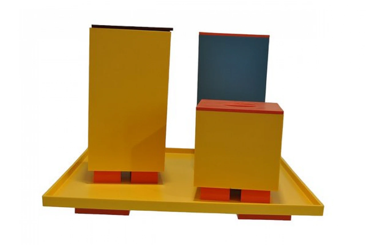 4 Containers and trays in plastic by Michael Graves for Alessi, 1990s 1