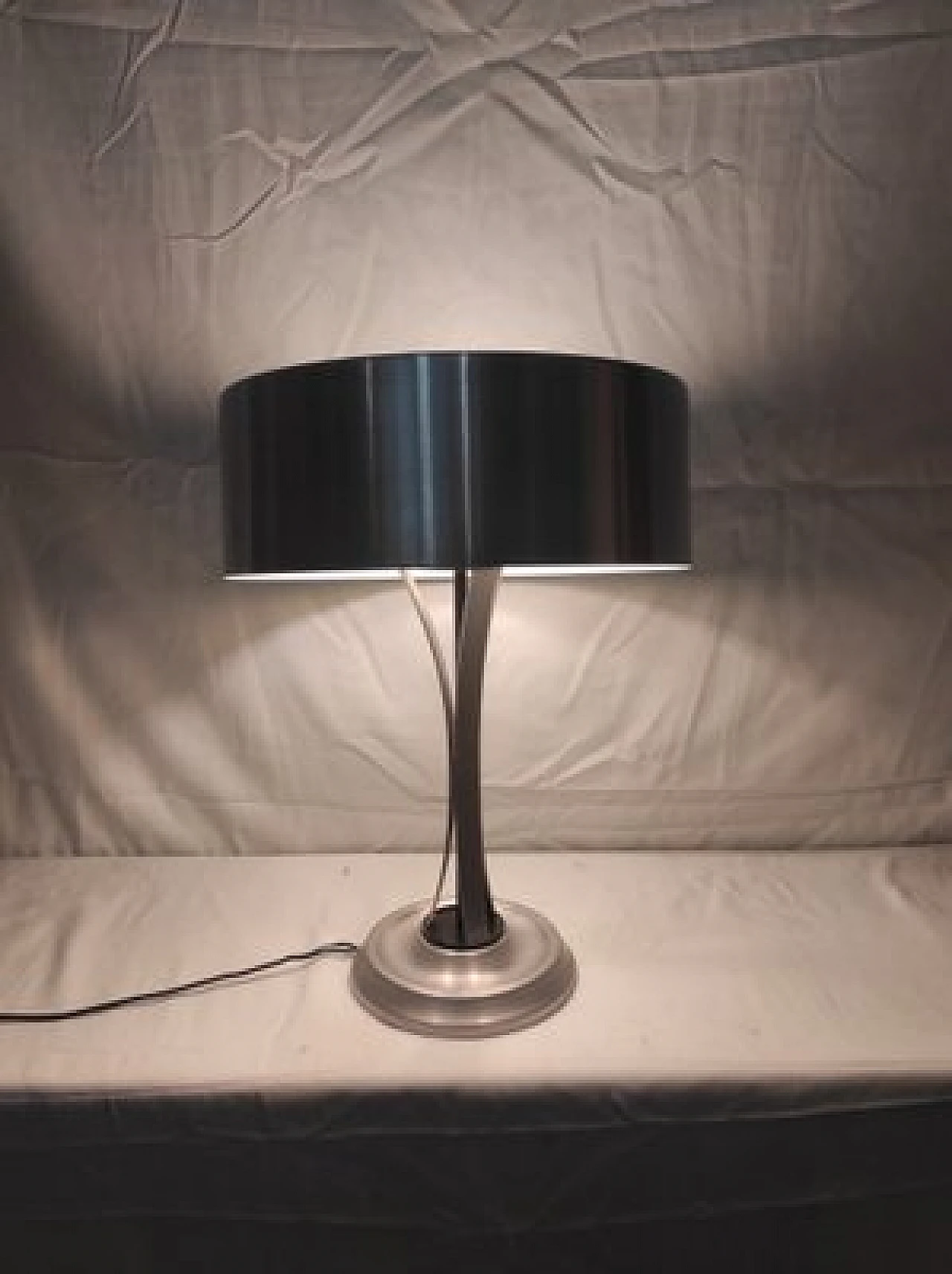 Desk lamp in aluminum by Oscar Torlasco for Lumi, 1950s 8