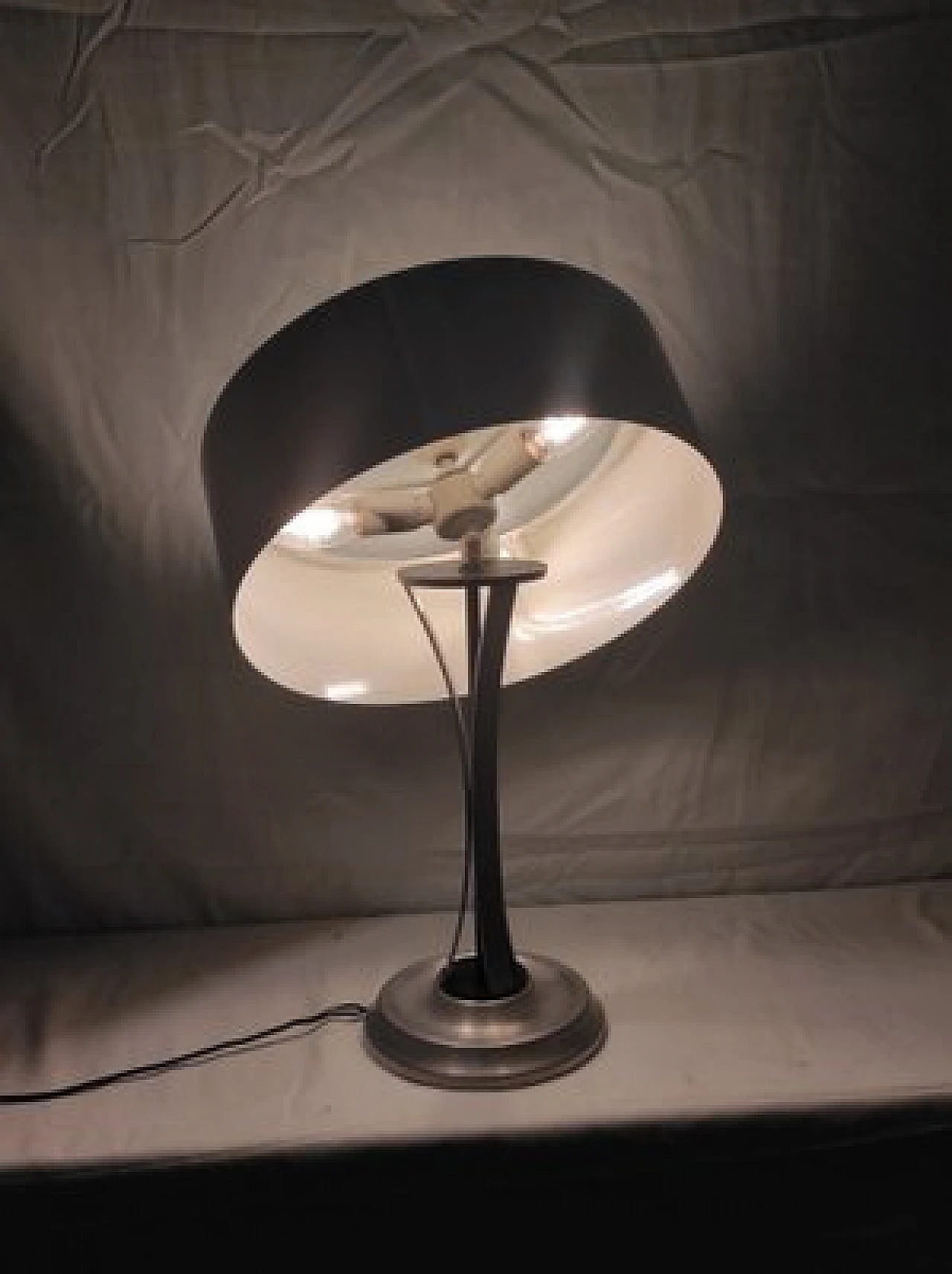 Desk lamp in aluminum by Oscar Torlasco for Lumi, 1950s 11