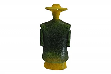 Kjell Engman for Kosta Boda, Green poncho, glass sculpture, 1980s