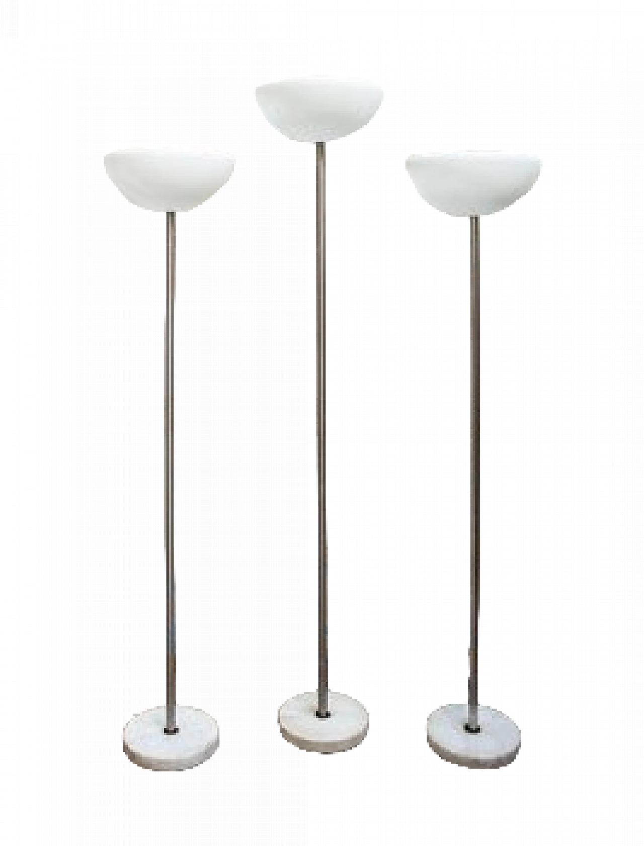 3 Papavero floor lamps by the Castiglioni brothers for Flos, 1964 6