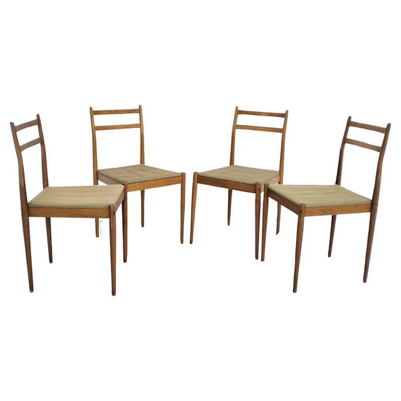 Set of 4 side chairs attributed to Gio’ Ponti for Reguitti  50's 1